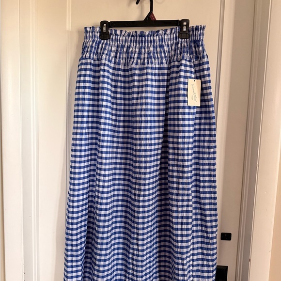 Universal Thread Blue Checkered Maxi Skirt - Picture 2 of 3